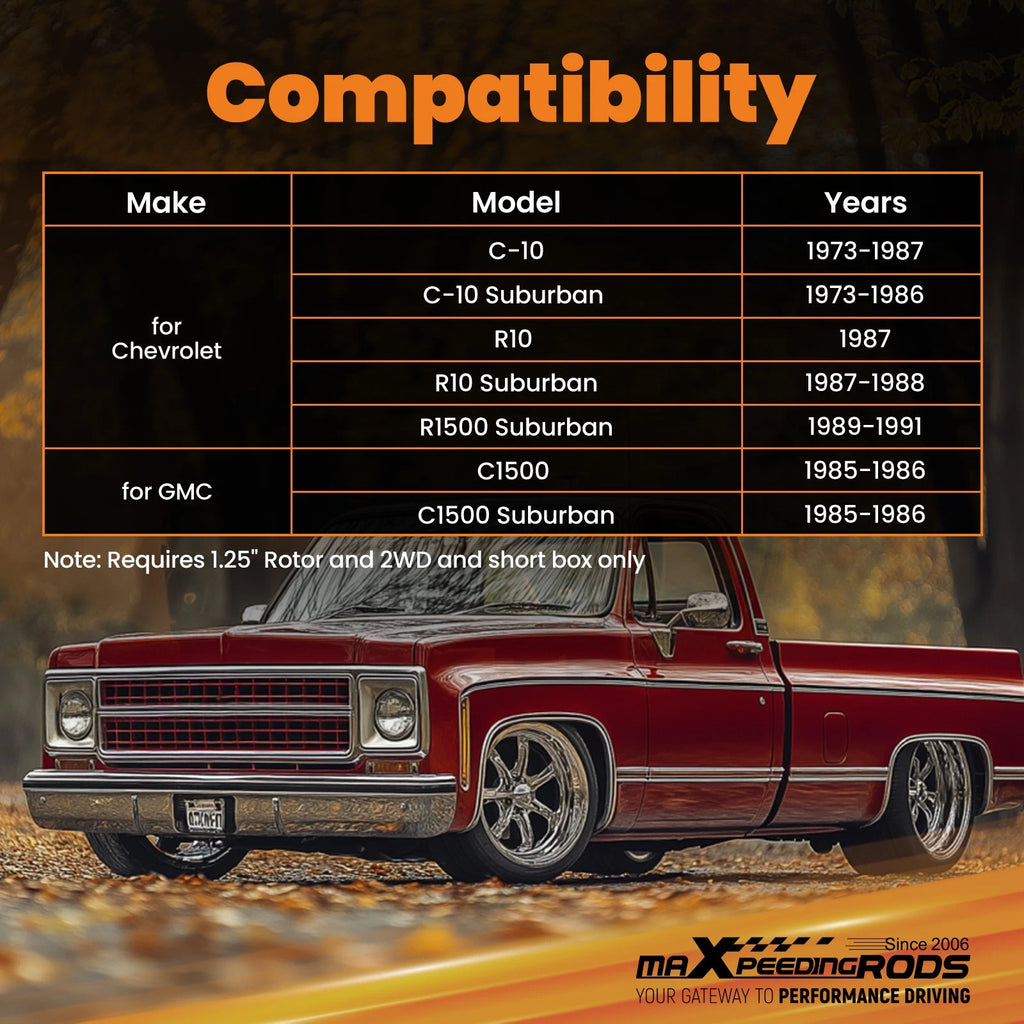 3" 4" Drop Lowering Suspension Kit for Chevy GMC C-10 (1973-1987)