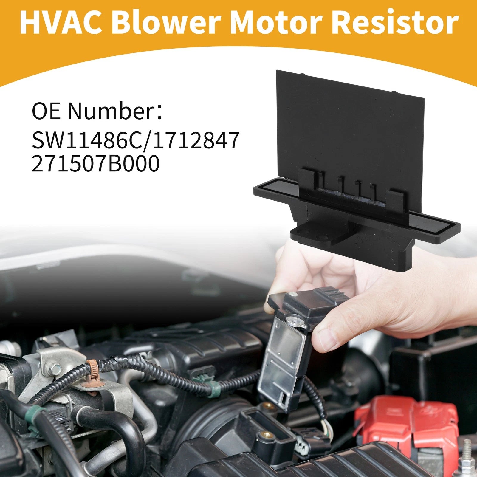 HVAC Blower Motor Resistor   SW11486C, 1712847