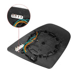 Left Heated Rear View Mirror Glass with Backing Plate for BMW X5 X6