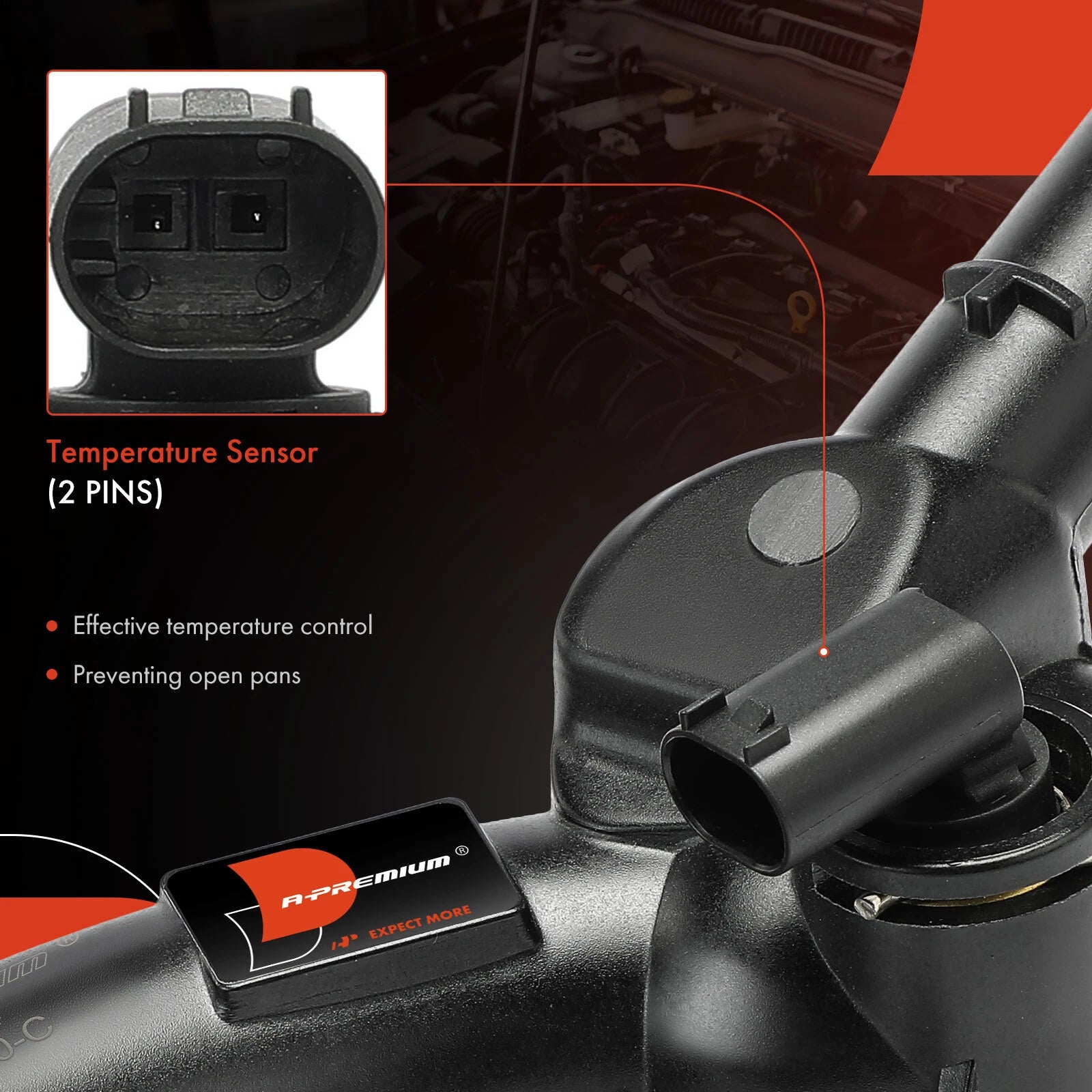 Engine Coolant Thermostat Housing for Chevy Cruze Sonic Trax (2011–2019)
