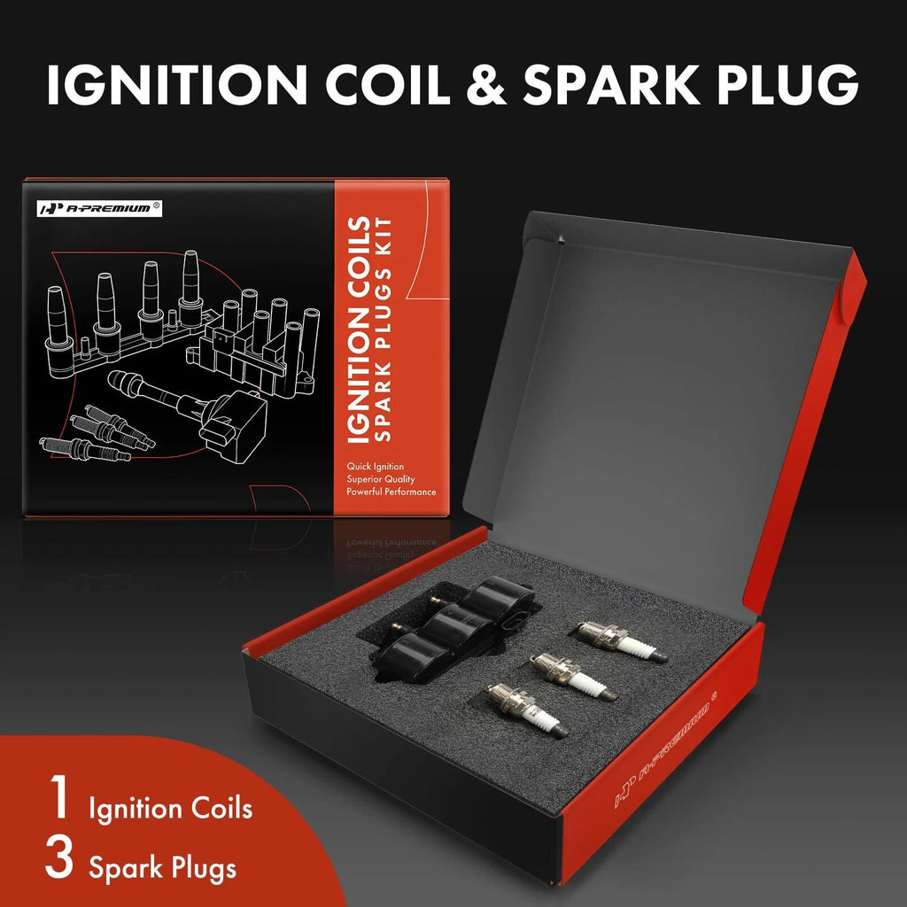 Set of 4 Ignition Coils & Spark Plugs for Chevrolet Spark