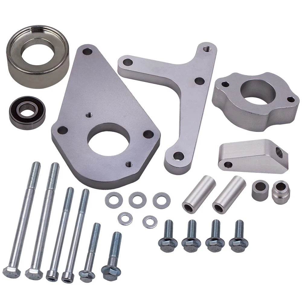 Set of 2 Low Mount Alternator Power Steering Pump Brackets for Camaro (1993–2002)