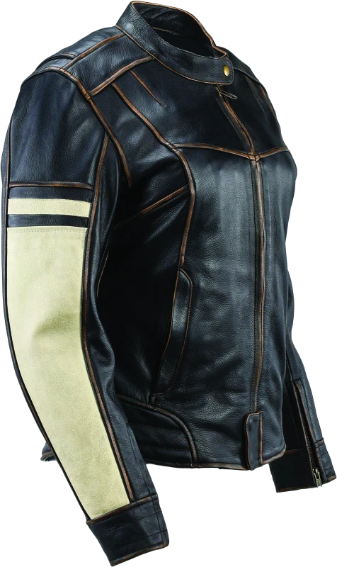 Kuryakyn River Road Vintage Leather Jacket for Women (Small)