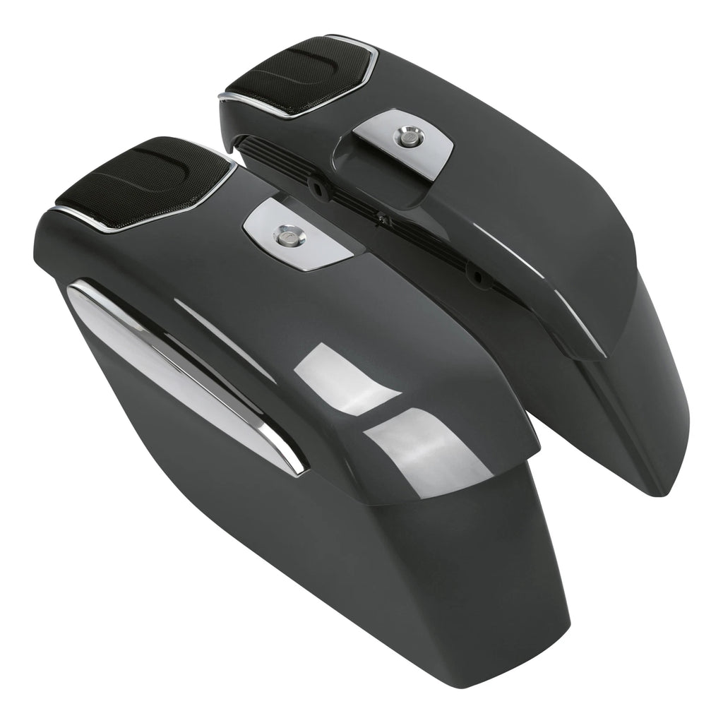 Saddlebag Speaker Cutouts for Indian Roadmaster (2019–2025) Steel Gray