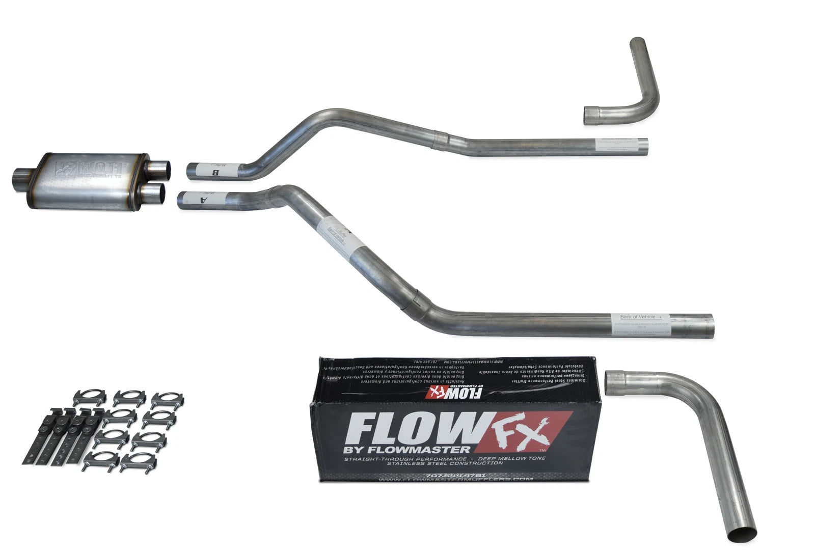 2.5" Dual Exhaust Kit for Chevy Blazer (2000–2004) Flowmaster Flow FX