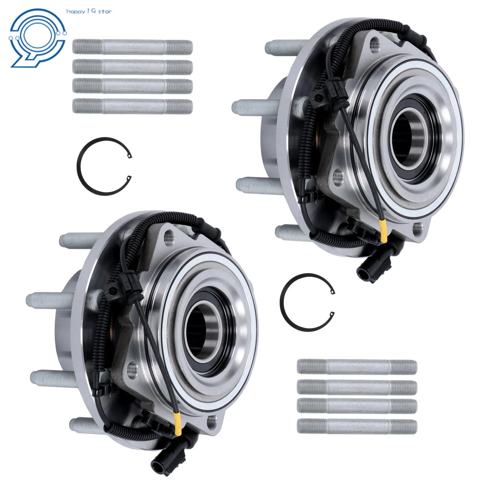 Set of 2 Front Wheel Bearing Hubs for Ford F250 F350 Super Duty (2005–2022)