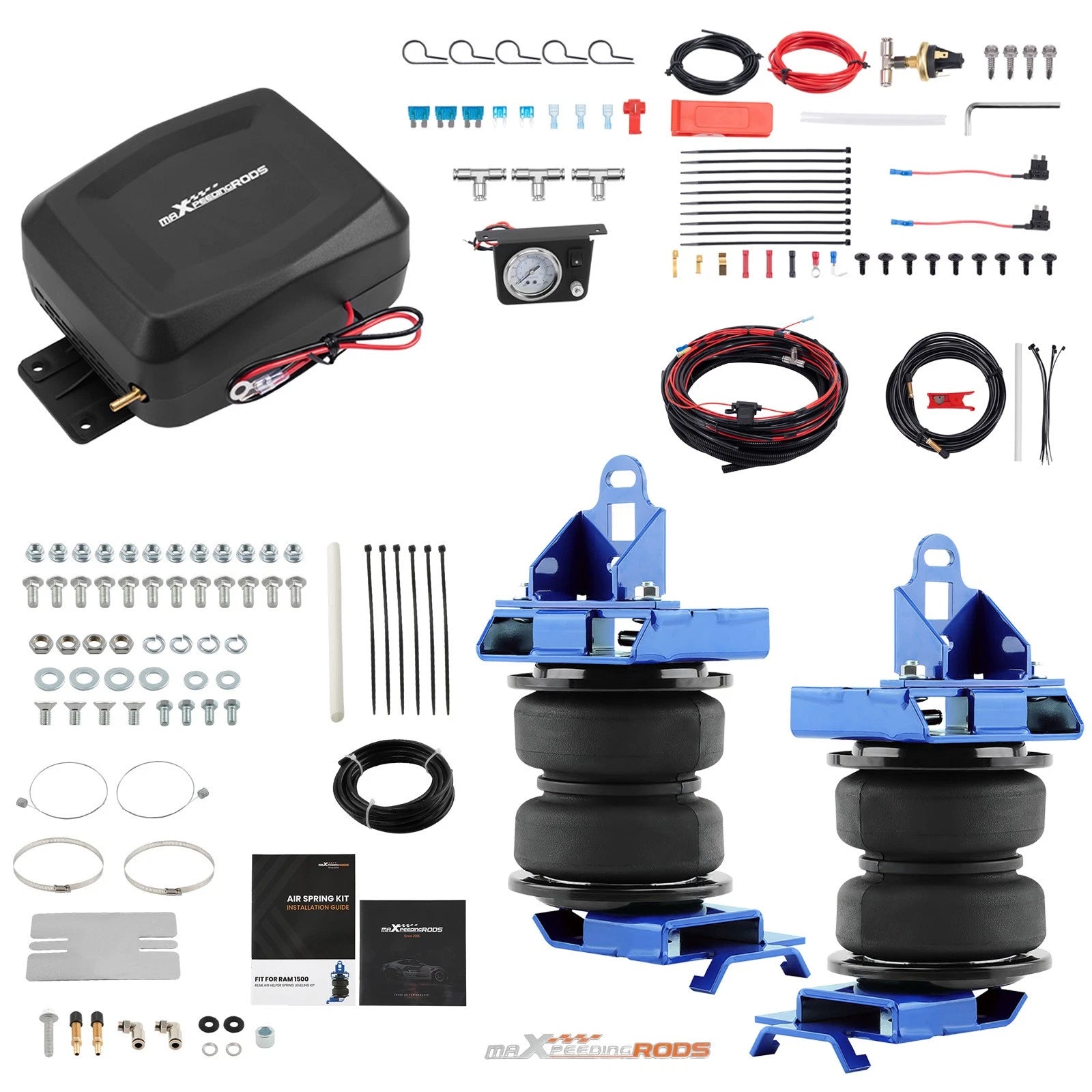 Air Suspension Springs & Compressor Kit for Ram 1500 4X4 (2019–2025)