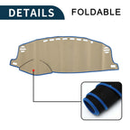 Dashboard Cover Mat for Lexus CT 200H (2011–2019) Sun Protector Black Blue