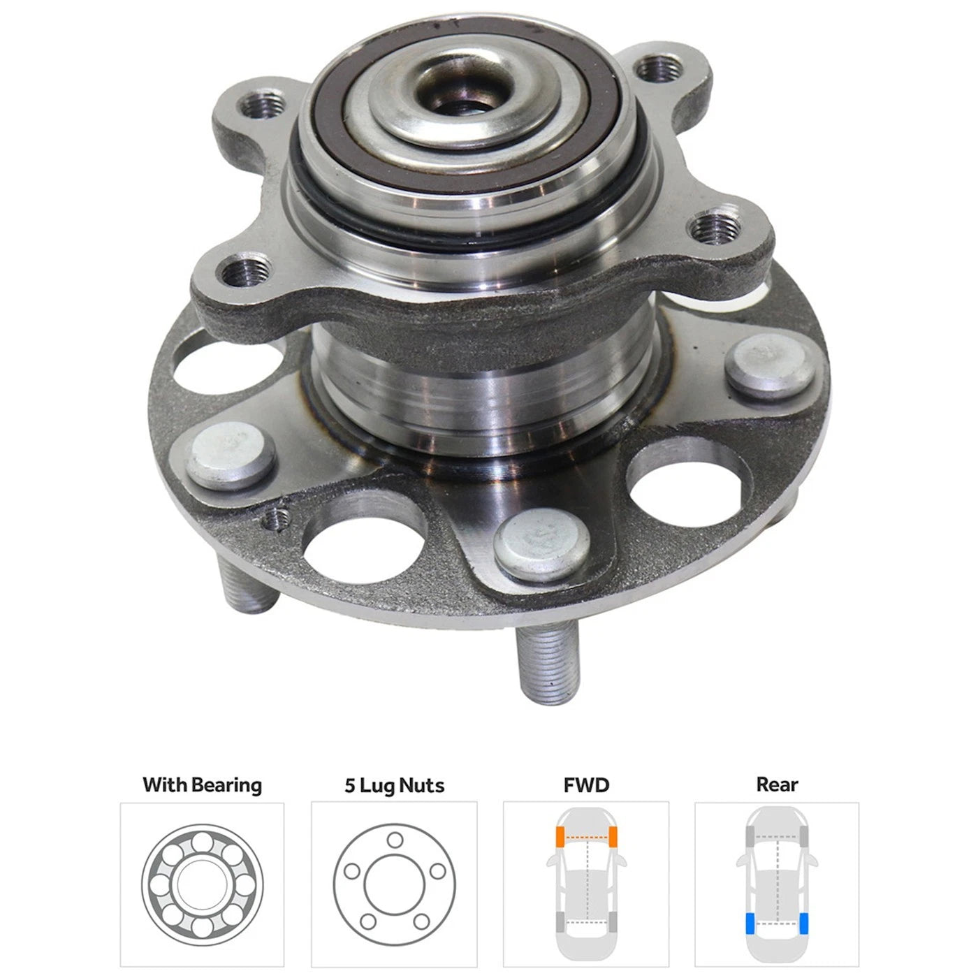 Wheel Hub for Honda Civic (2006–2011) Rear Left or Right with Bearing