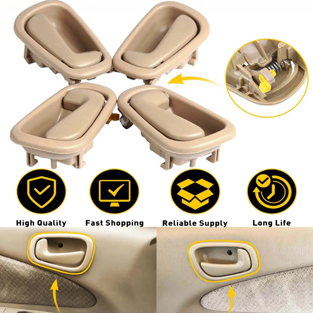 Set of 4 Inside Door Handles for Toyota Corolla (1998–2002)