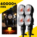 Set of 4 Turn Signal Lamps for Kawasaki Vulcan S 650 (2015–2024) Clear