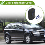 1 Pc Gear Shift Knob Cover for Dodge Journey (2011–2020) Blue Faux Leather