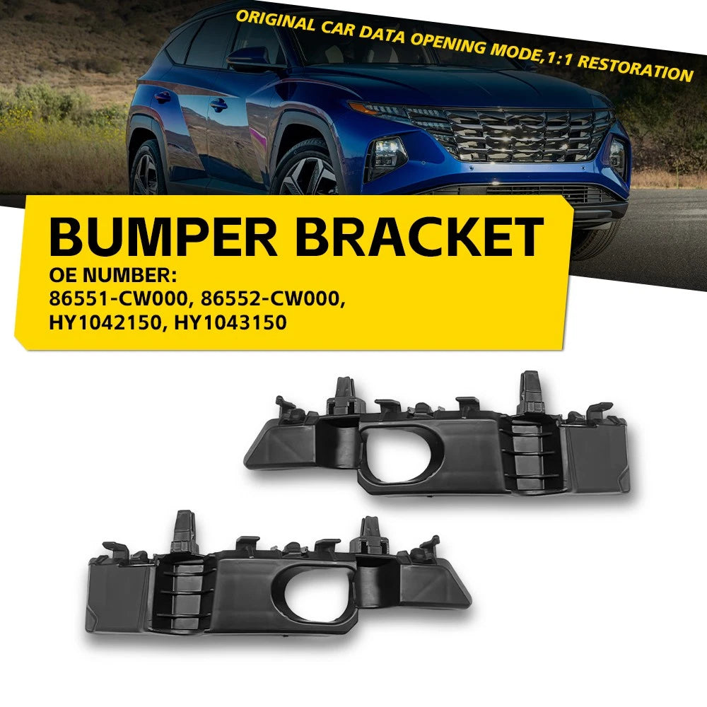 Front Bumper Bracket Retainer Support Pair for Hyundai Tucson (2022–2023)