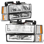 U-LED Headlight + Signal + Amber Corner Lamp for GMC C/K 1500-3500 (1994–2000)
