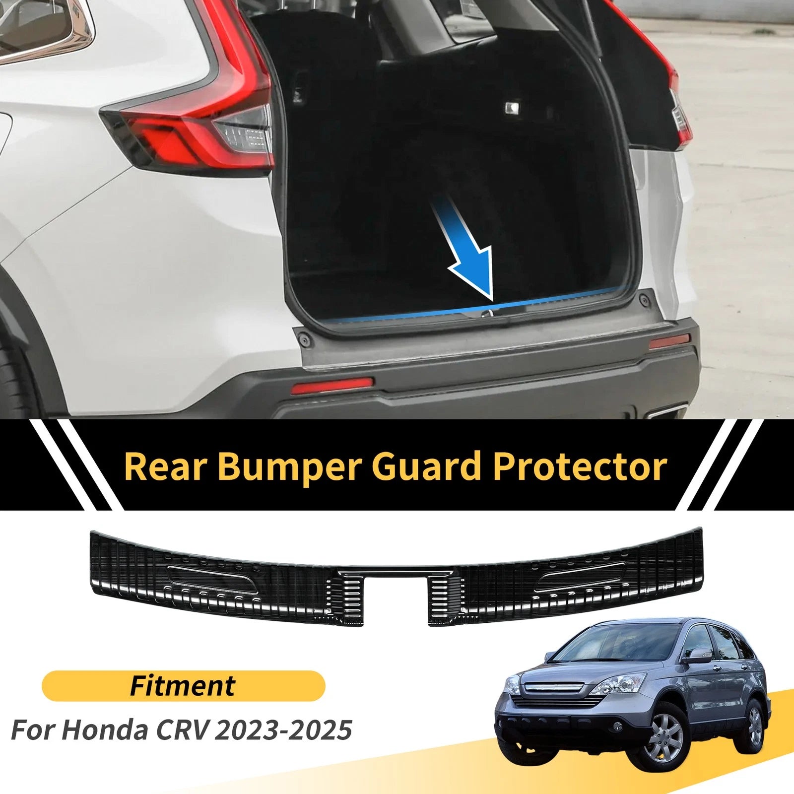 Bumper Guards for Honda CRV (2023–2025) Titanium Tone 1 Pc