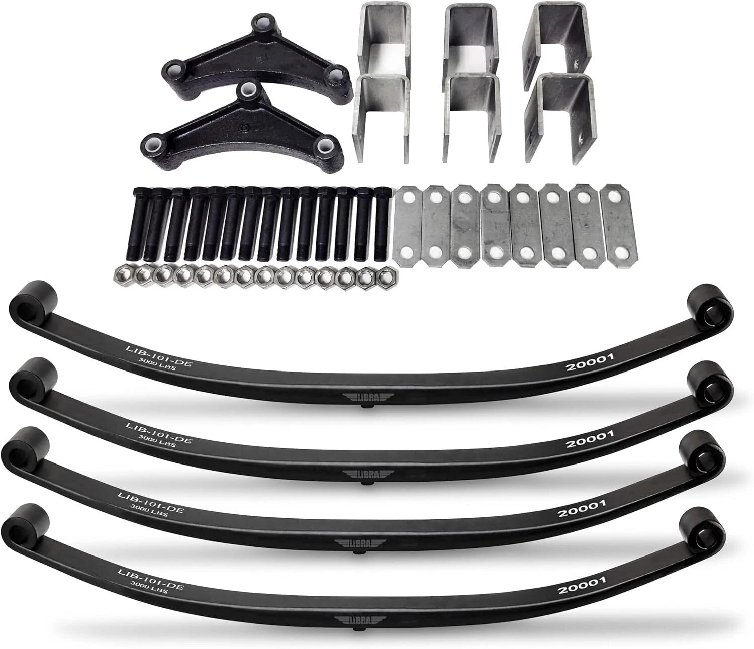 6000lb Tandem Trailer Axle Suspension Kit for Trailer (3000lb Leaf Springs)