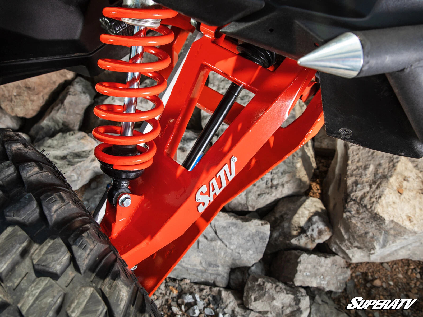 SuperATV Sidewinder A-Arms for Can-Am Maverick X3 (2017–2023) - Red