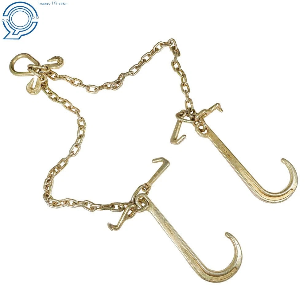 Trailer Hitches with Grab Hooks for V-Chain Bridle (G70, 5/16" × 3', 15")
