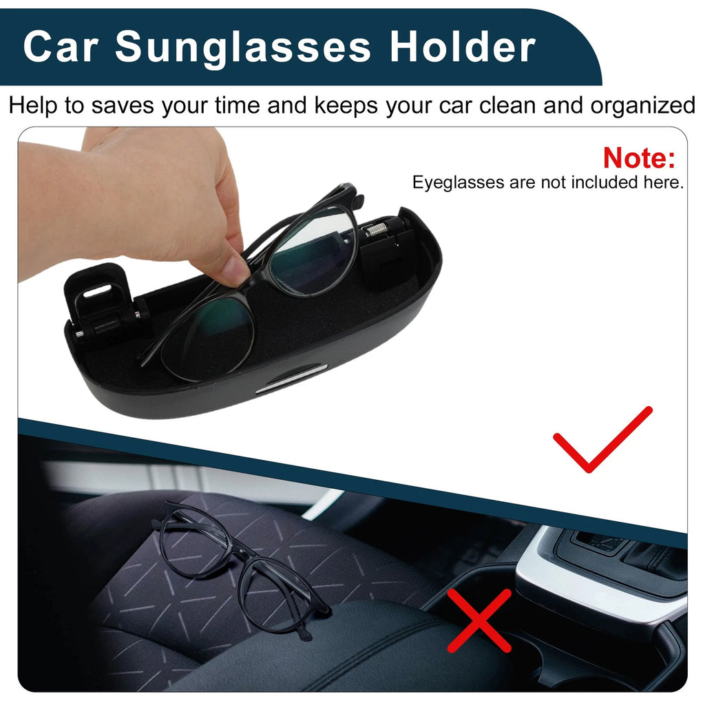 Sunglasses Case for Ford Puma MK2 (2020–2025) Black Set of 1