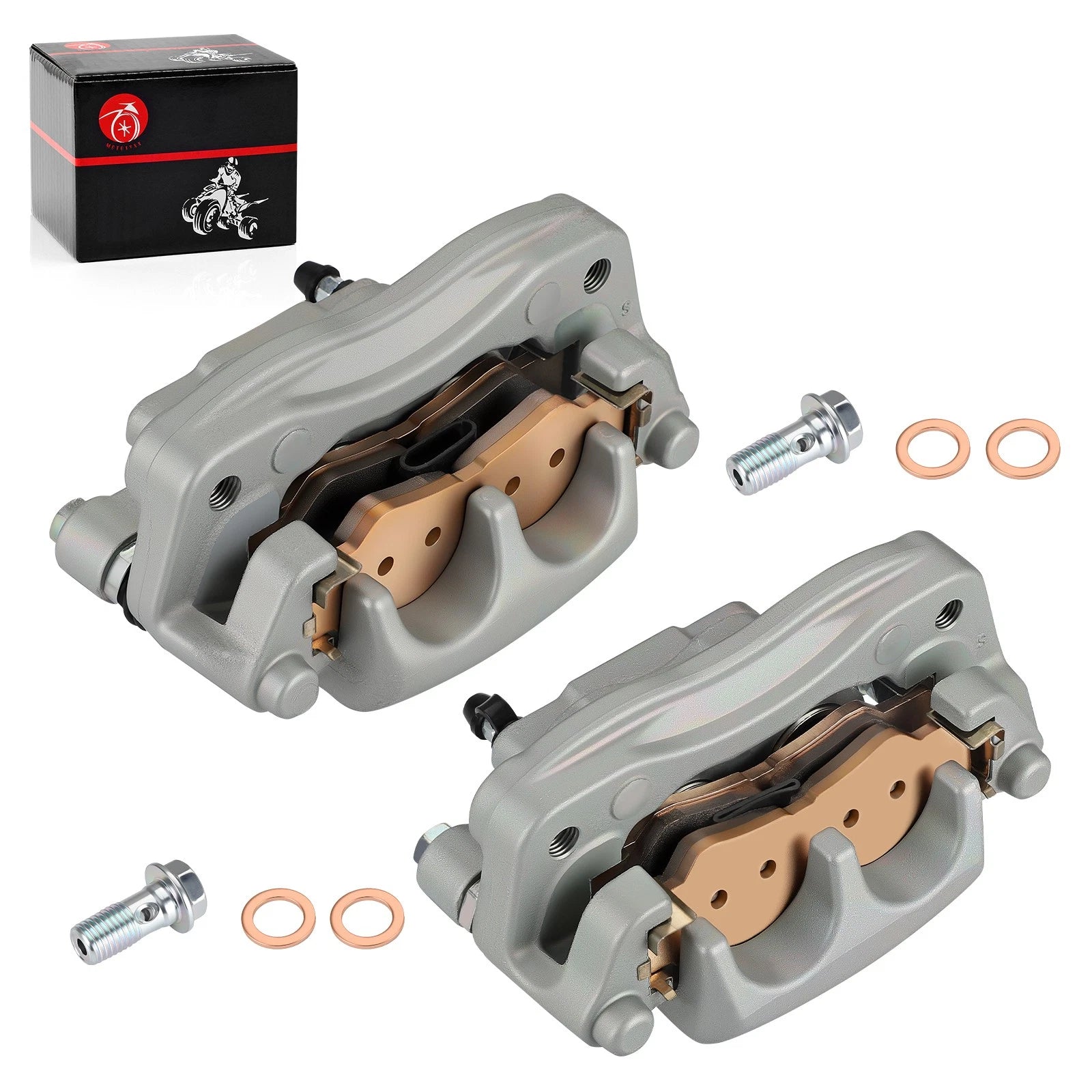 Rear Left + Right Brake Calipers w/ Pads for Yamaha YXZ1000R (2016–2024)