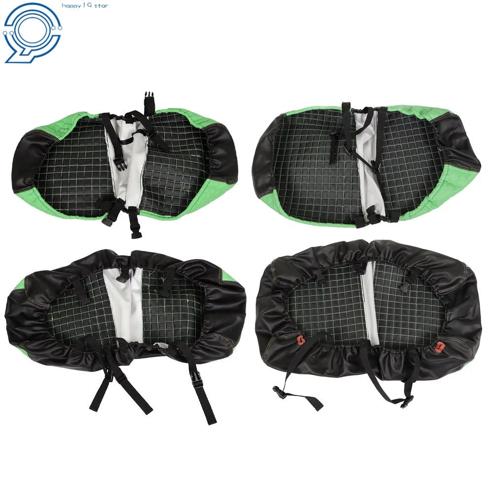 Set of 2 Front and Rear Seat Covers for Club Car DS (2000.5–Present) - Green
