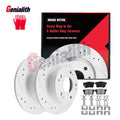Set of 2 Rear Brake Rotors & Ceramic Pads for Honda Accord (2003–2007) & Acura TSX (2004–2008)