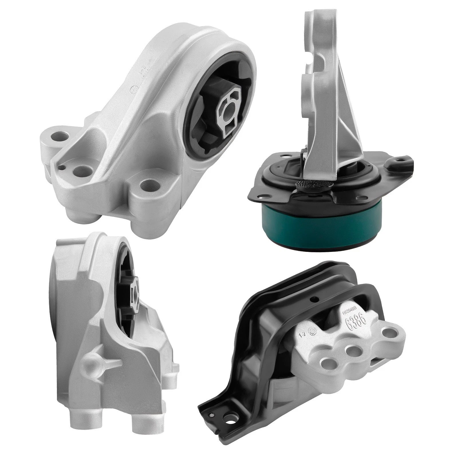 Set of 4 Motor & Trans Mounts for Chevy Equinox (2010–2017) & GMC Terrain (2010–2016) 2.4L