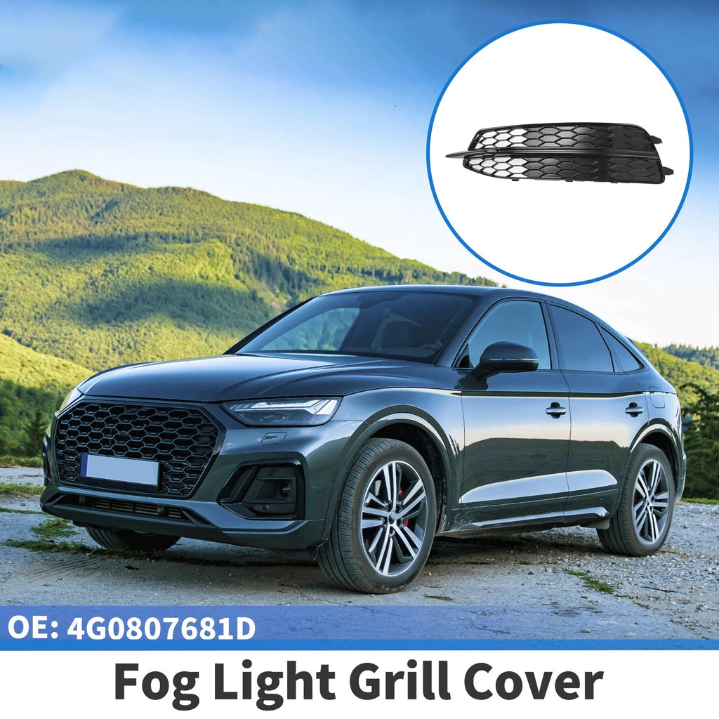 1pc Fog Light Grill for Audi A6 C7 (2011–2014) No. 4G0807681D Black