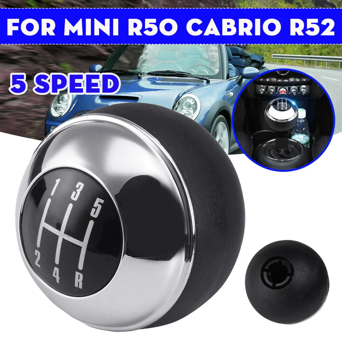 Manual 5-Speed Gear Shift Knob for MINI Cooper (2004–2008)