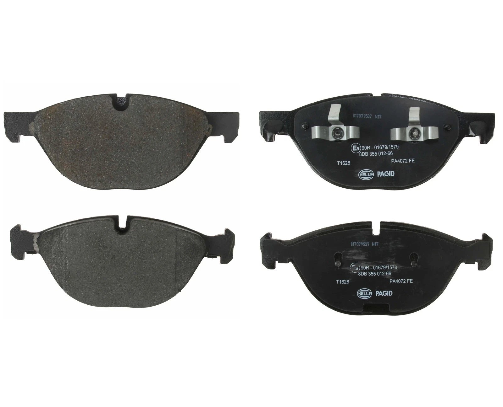 Set of 4 Front Disc Brake Pads for BMW X6, X5 (2010–2019) - Hella Pagid 355012661