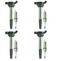 Set of 4 Ignition Coils & Spark Plugs for Toyota Corolla Prius V (2010–2015) 90919-02258, 673-1310