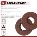 2X Oil Seal Rotary Shaft Seal for Various Models (35x80x10mm) FKM Rubber