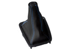 Carbon Fiber Manual Boot Cover for Nissan Skyline R32 (1989–1993) Blue Stitch