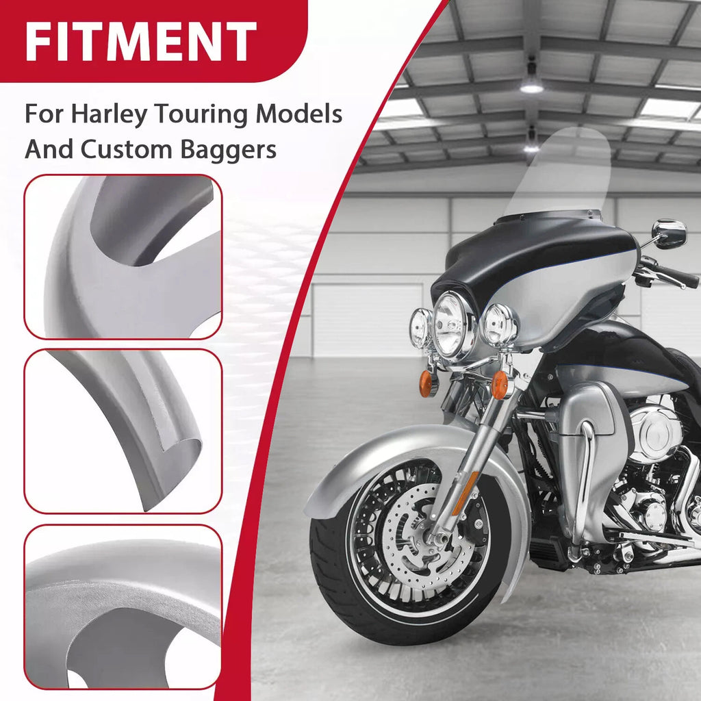 26" Wrap Front Fender for Harley Bagger Touring Road Street Glide (1997–2013)