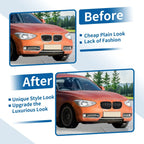 Pair Front Upper Bumper Grille for BMW 1 Series F20 (2011 - 2014) Double Slat