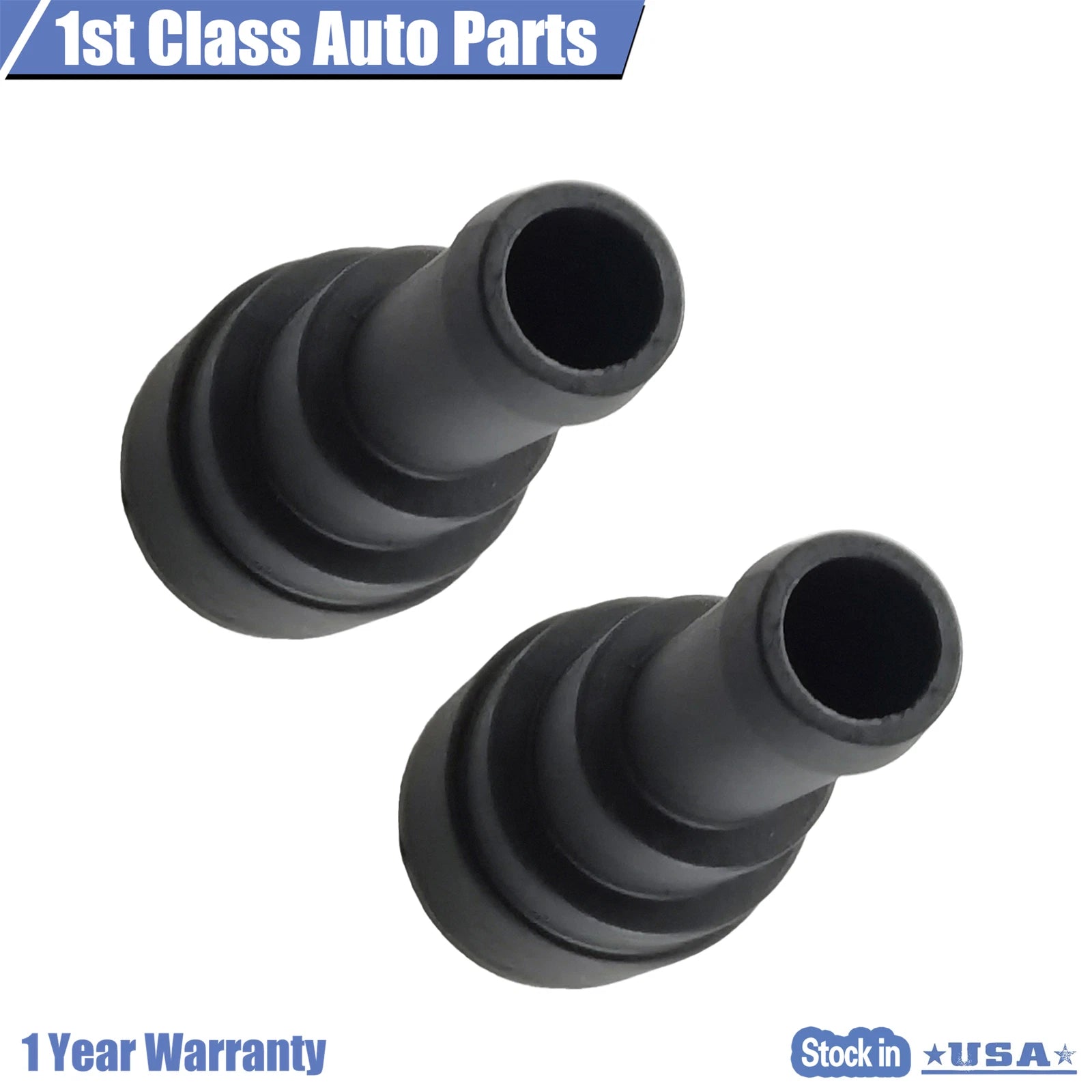 2X Heater Core Coolant Hose Connector for Chevrolet Tahoe GMC Buick Cadillac