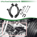 8 Pcs Front Lower Control Arms for Mazda 3 (2004–2009) No.K620040/K620041/K80235