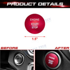 Racing Red Engine Ignition Push Button Cover for Mercedes-Benz C E CLA GLA (2014-2023)