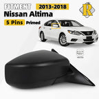 Right Side Door Mirror for Nissan Altima (2013–2018) Heated Power Adjust 5 Pins