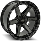 22 Inch Gloss Black Wheel with Brushed Face for Toyota Sequoia (2001–2007)