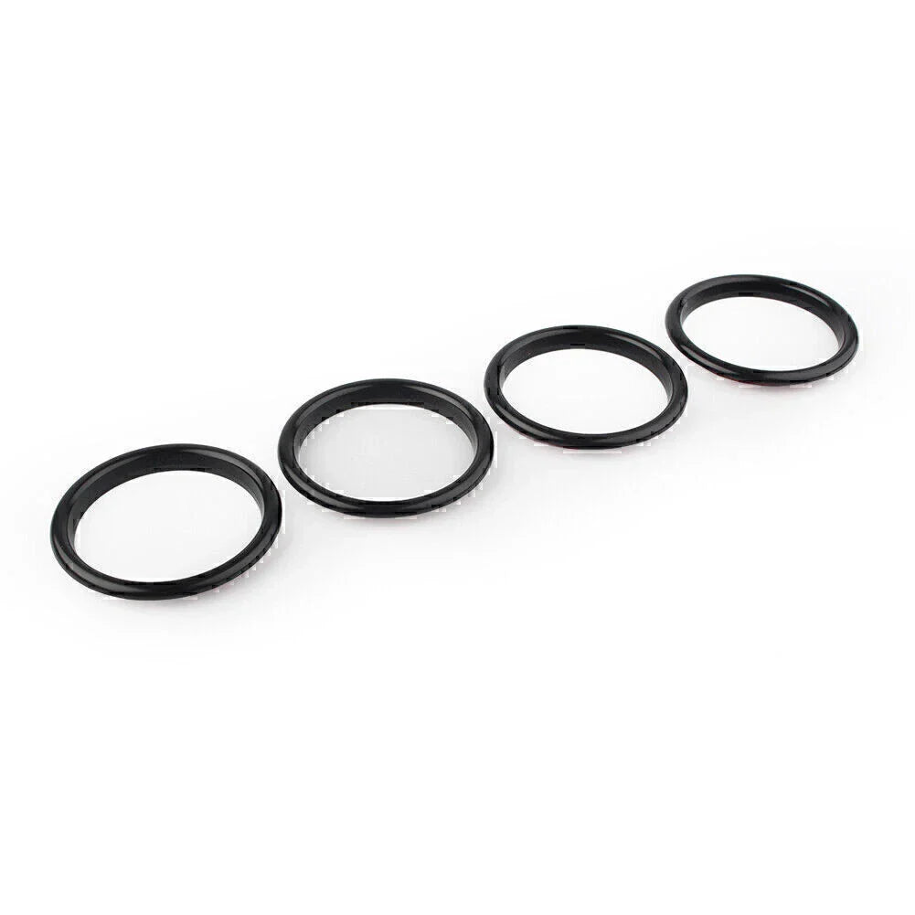 4 x Air Vent Cover Rings for Audi A3 S3 (2012-2019) - Black