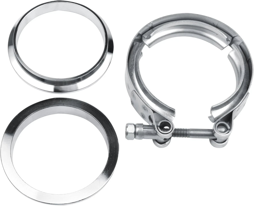 2X 2.5" V-Band Clamp Stainless Steel Flange for Exhaust Pipe (Universal)
