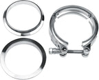 2X 2.5" V-Band Clamp Stainless Steel Flange for Exhaust Pipe (Universal)