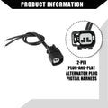 2 x Pin Alternator Plug Pigtail Harness for Dodge Ram 1500 2500 3500 4500