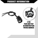 2 x Pin Alternator Plug Pigtail Harness for Dodge Ram 1500 2500 3500 4500
