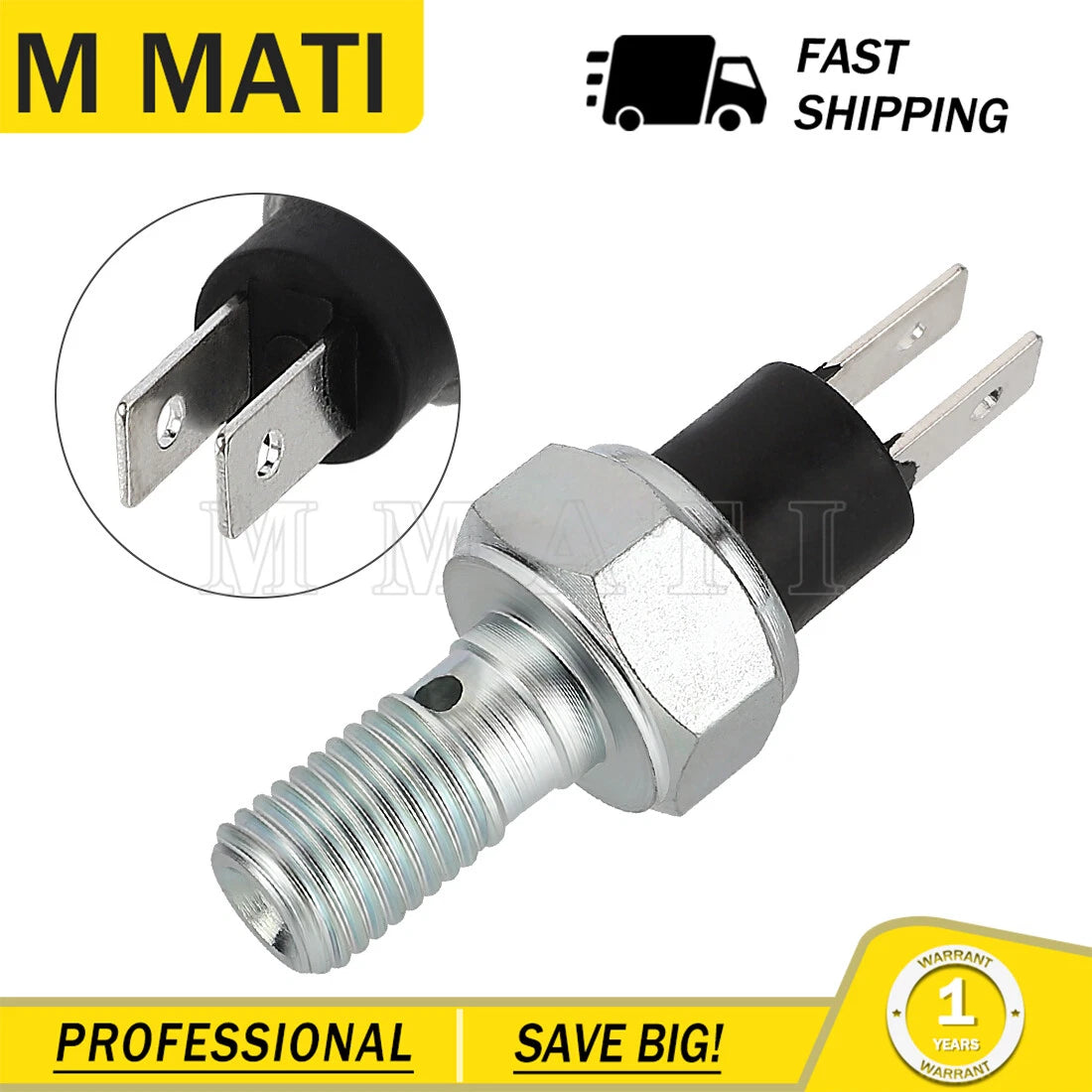 Brake Pressure Switch for Polaris Ranger 800 500 (2010–2014) 4012399 M10X1.25