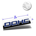 3D Metal Blue DOHC Decal for Volkswagen Subaru