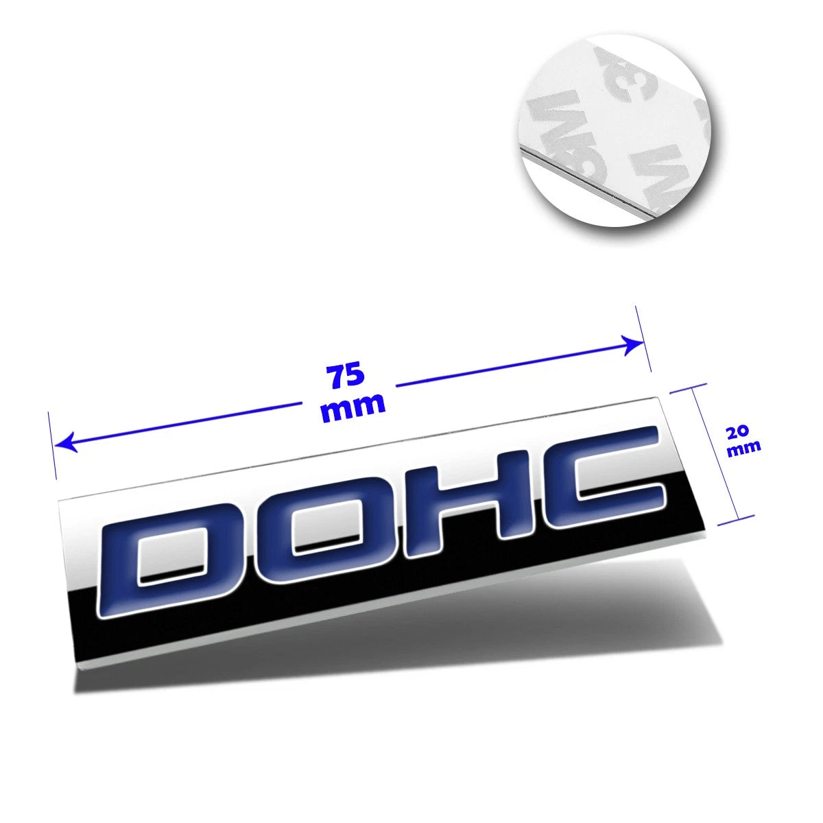3D Metal Blue DOHC Decal for Volkswagen Subaru