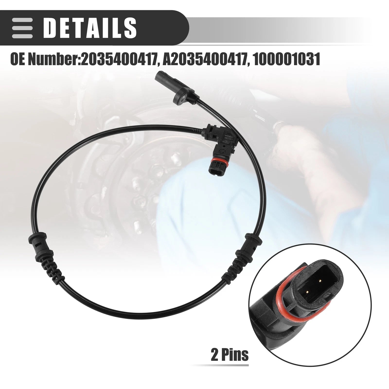 ABS Wheel Speed Sensor Set for Mercedes-Benz 