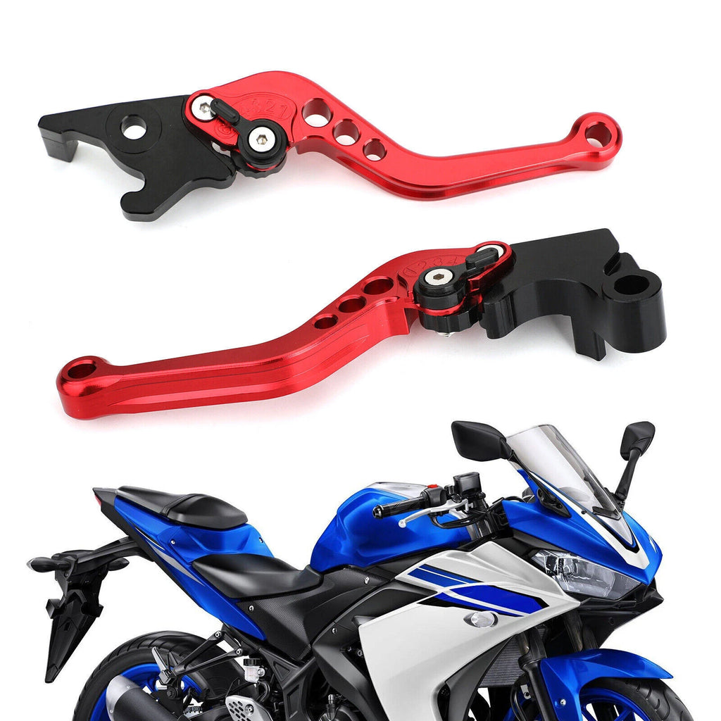 Brake Clutch Levers for Yamaha YZF R3 R25 MT 25 (2015–2017) Red T9